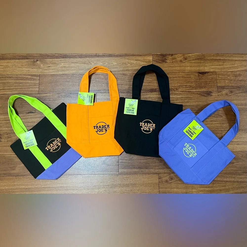 Trader Joe's Canvas Tote Bags COLLECTION - Picture 1 of 4